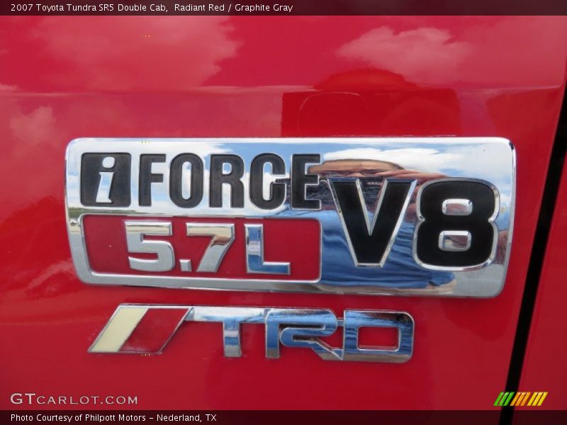 Radiant Red / Graphite Gray 2007 Toyota Tundra SR5 Double Cab
