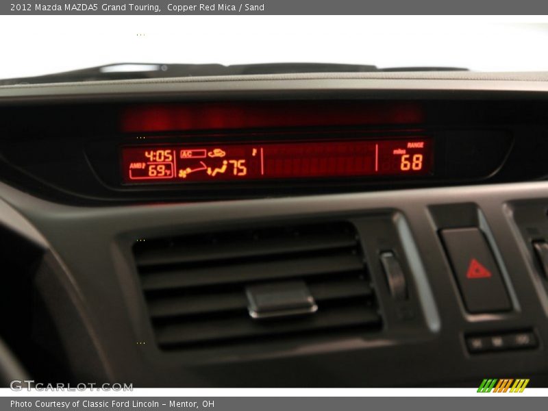Copper Red Mica / Sand 2012 Mazda MAZDA5 Grand Touring