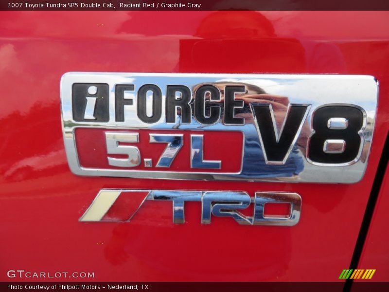 Radiant Red / Graphite Gray 2007 Toyota Tundra SR5 Double Cab