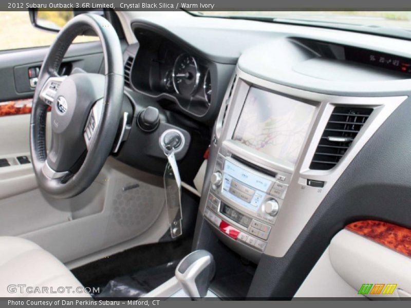 Crystal Black Silica / Warm Ivory 2012 Subaru Outback 3.6R Limited