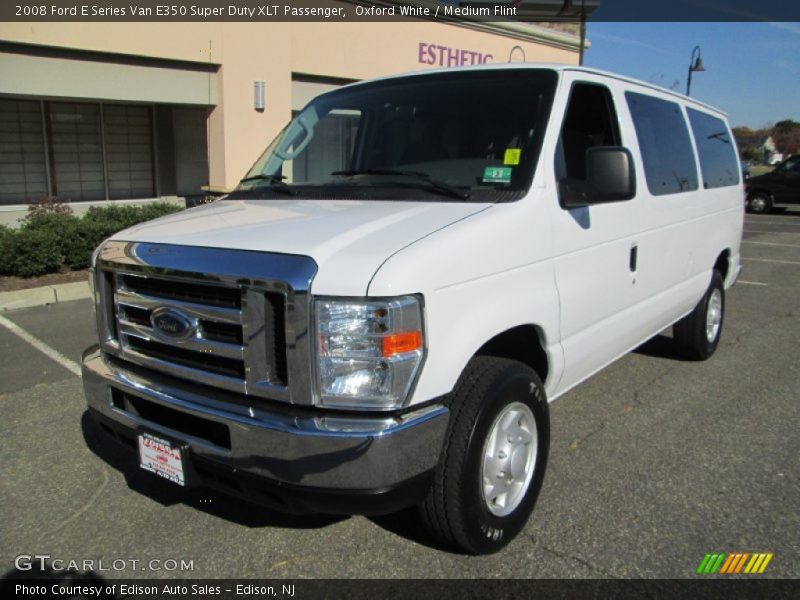 Oxford White / Medium Flint 2008 Ford E Series Van E350 Super Duty XLT Passenger