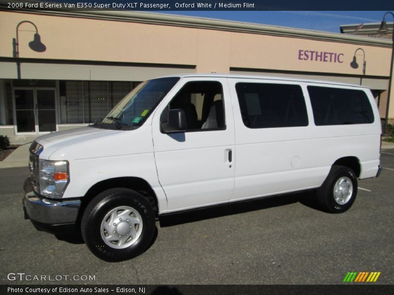 Oxford White / Medium Flint 2008 Ford E Series Van E350 Super Duty XLT Passenger