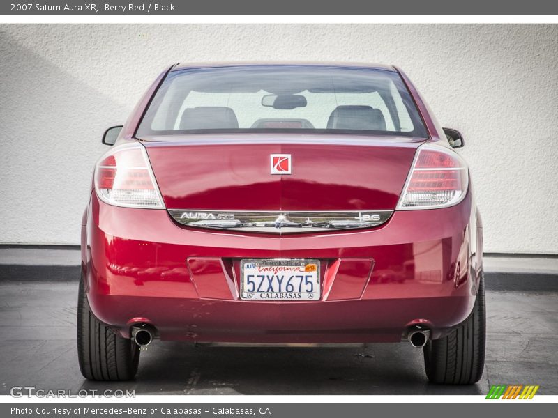 Berry Red / Black 2007 Saturn Aura XR