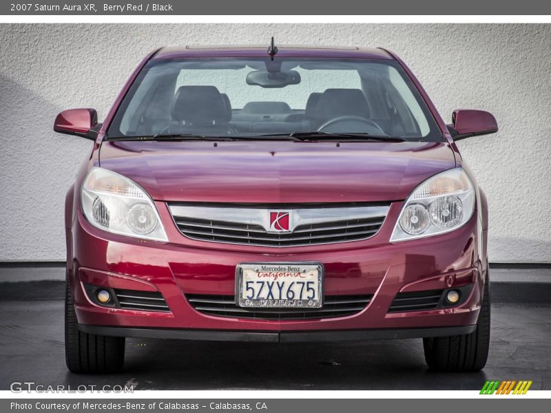 Berry Red / Black 2007 Saturn Aura XR