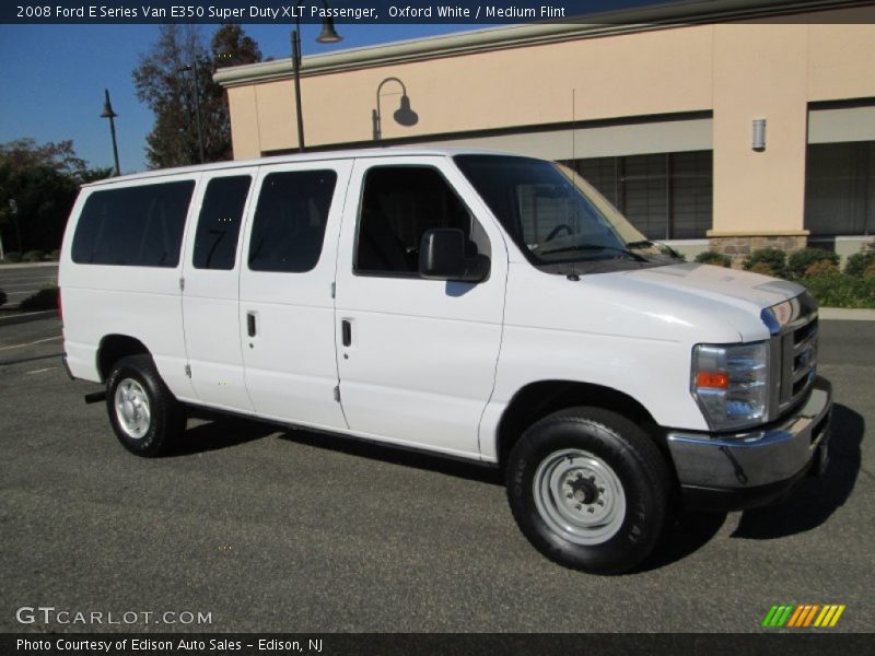 Oxford White / Medium Flint 2008 Ford E Series Van E350 Super Duty XLT Passenger