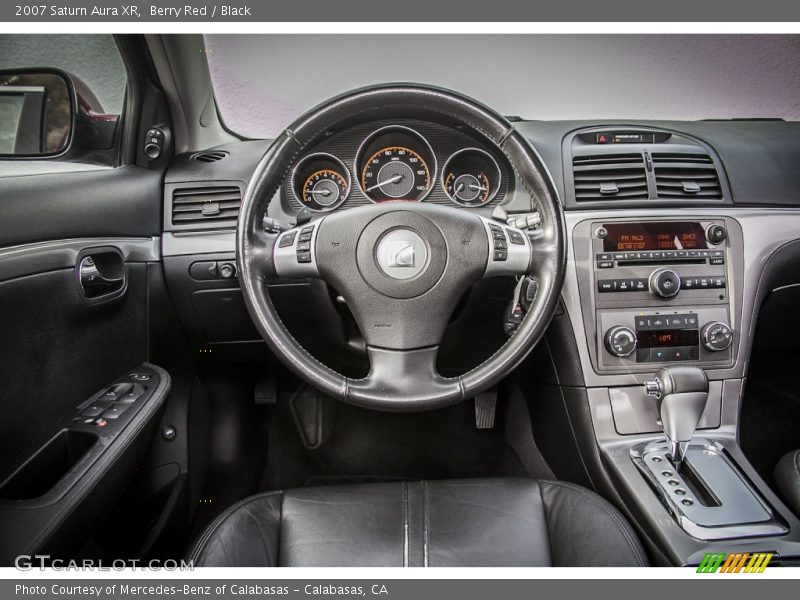Berry Red / Black 2007 Saturn Aura XR