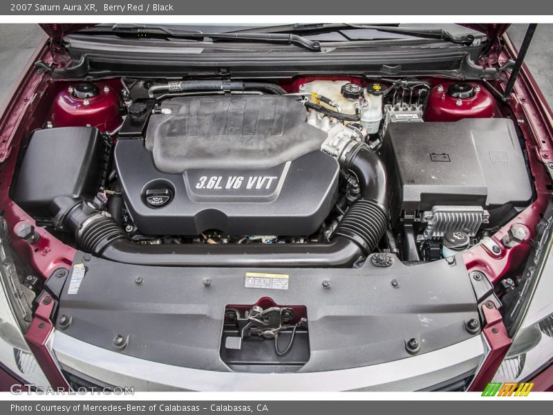 Berry Red / Black 2007 Saturn Aura XR
