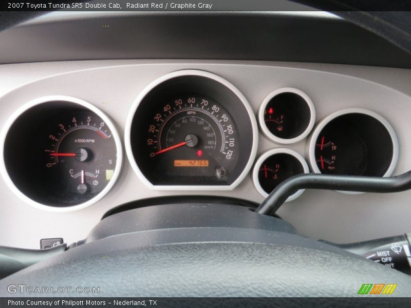 Radiant Red / Graphite Gray 2007 Toyota Tundra SR5 Double Cab