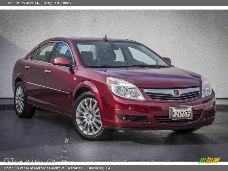 Berry Red / Black 2007 Saturn Aura XR