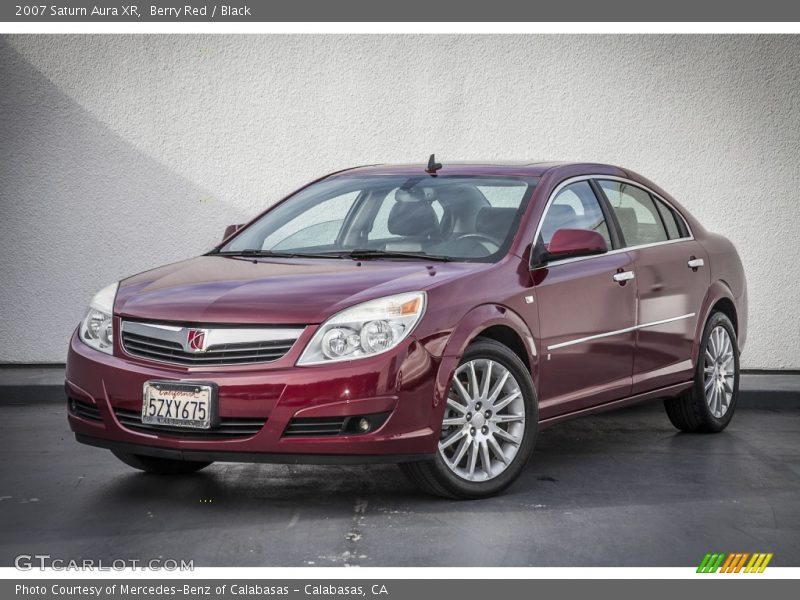 Berry Red / Black 2007 Saturn Aura XR