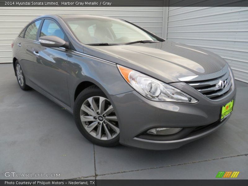 Harbor Gray Metallic / Gray 2014 Hyundai Sonata Limited