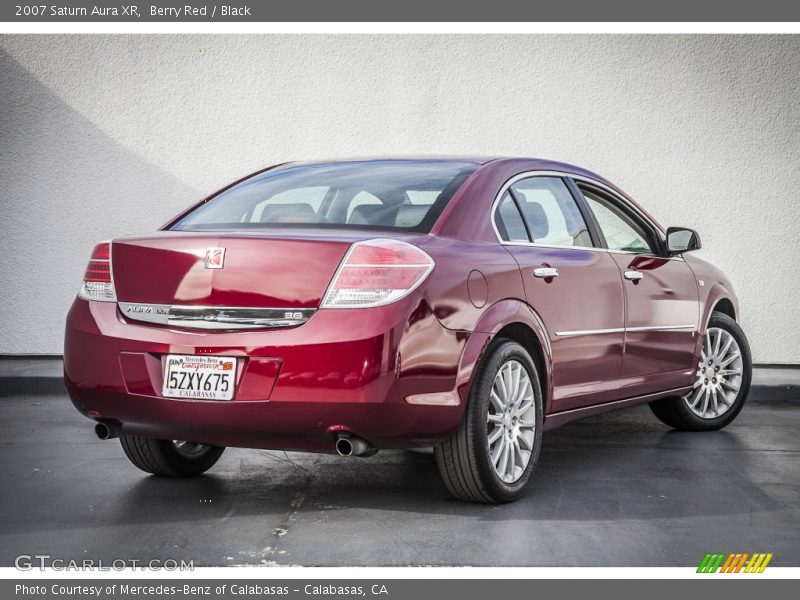 Berry Red / Black 2007 Saturn Aura XR