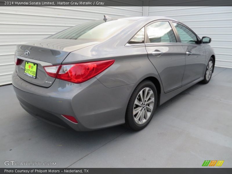 Harbor Gray Metallic / Gray 2014 Hyundai Sonata Limited