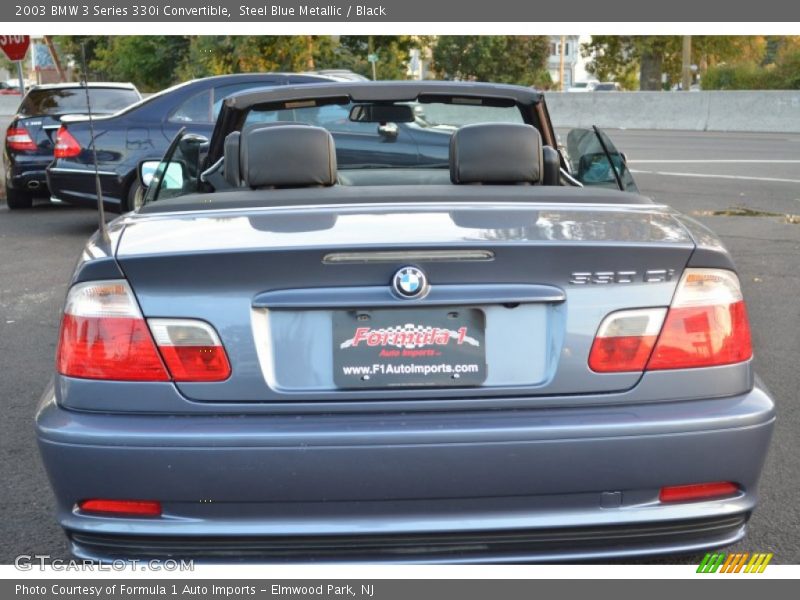 Steel Blue Metallic / Black 2003 BMW 3 Series 330i Convertible