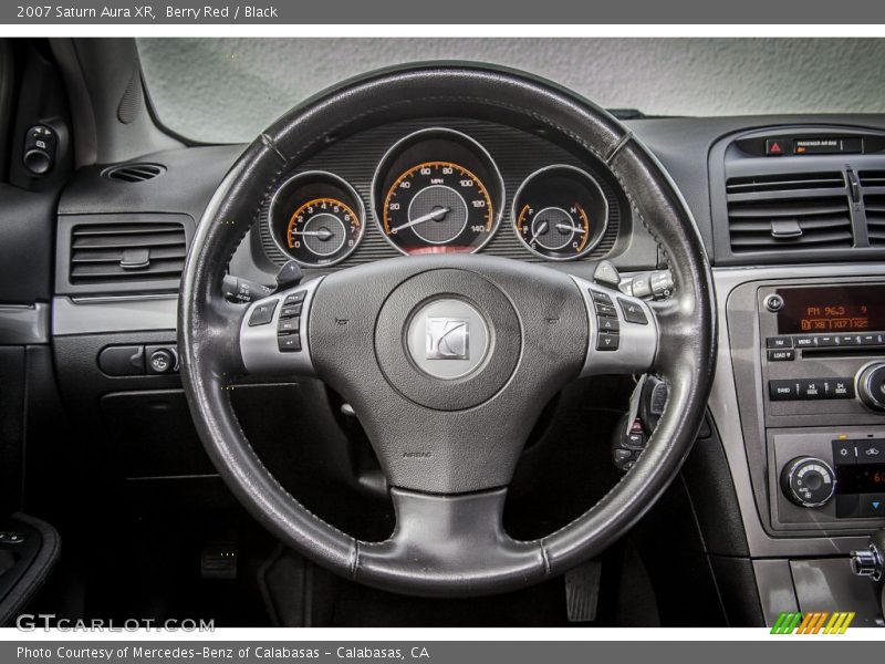 Berry Red / Black 2007 Saturn Aura XR