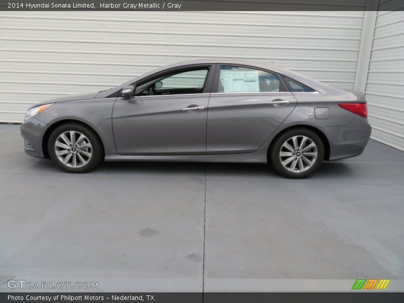 Harbor Gray Metallic / Gray 2014 Hyundai Sonata Limited