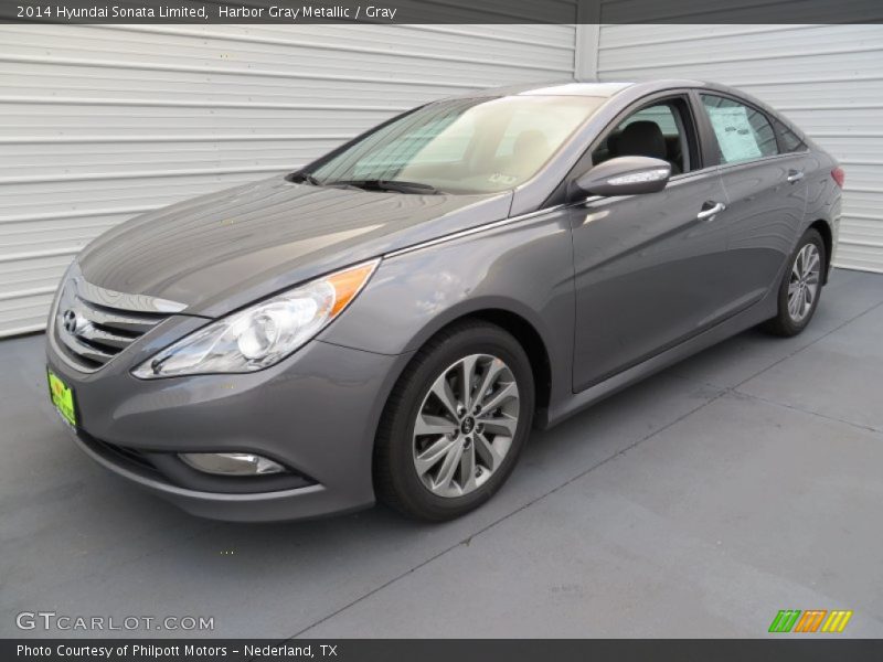 Harbor Gray Metallic / Gray 2014 Hyundai Sonata Limited