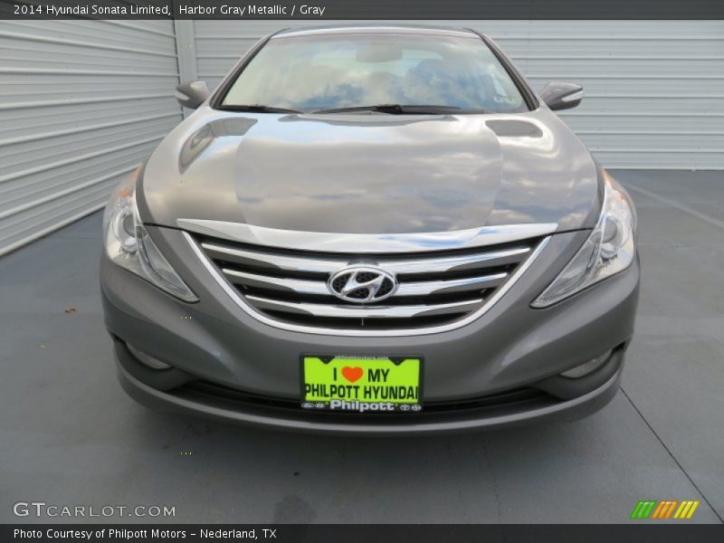 Harbor Gray Metallic / Gray 2014 Hyundai Sonata Limited