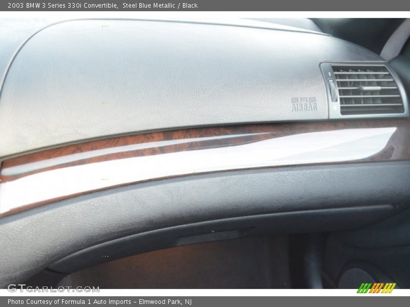 Steel Blue Metallic / Black 2003 BMW 3 Series 330i Convertible