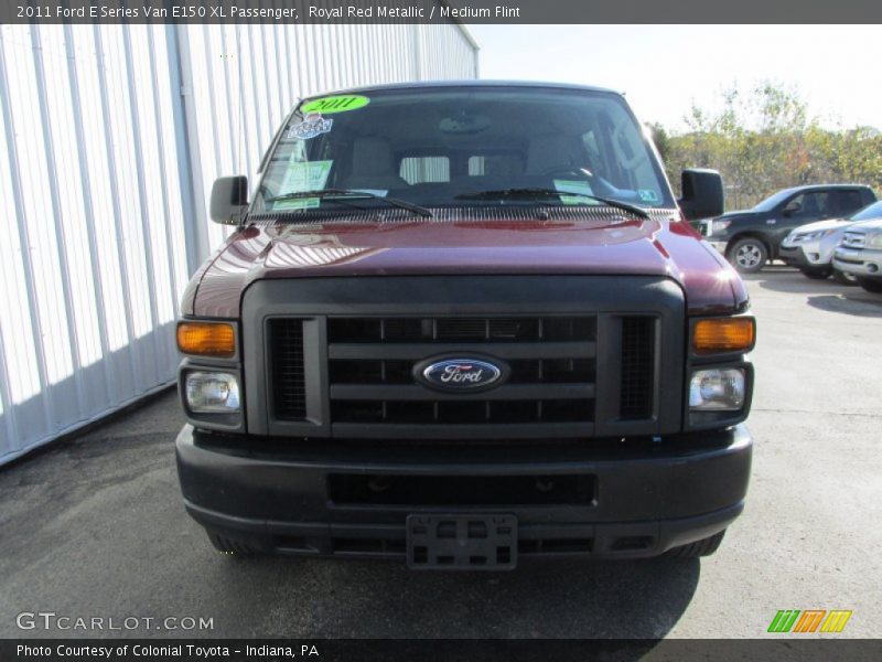 Royal Red Metallic / Medium Flint 2011 Ford E Series Van E150 XL Passenger