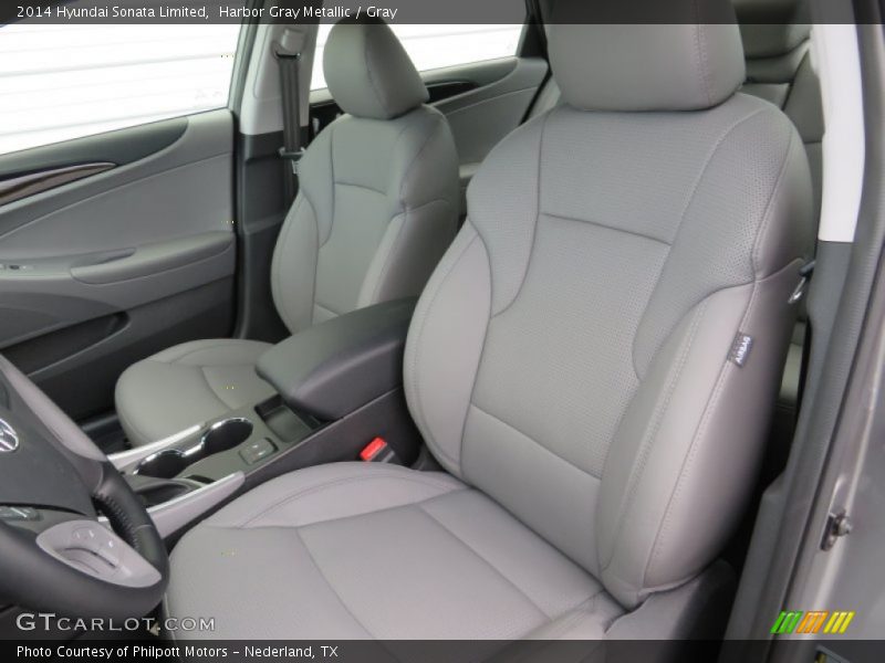 Harbor Gray Metallic / Gray 2014 Hyundai Sonata Limited