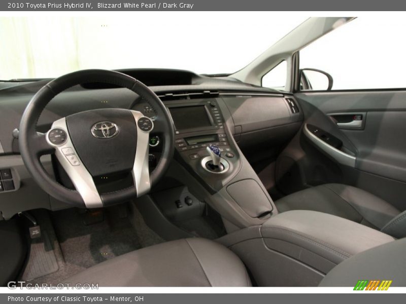 Blizzard White Pearl / Dark Gray 2010 Toyota Prius Hybrid IV