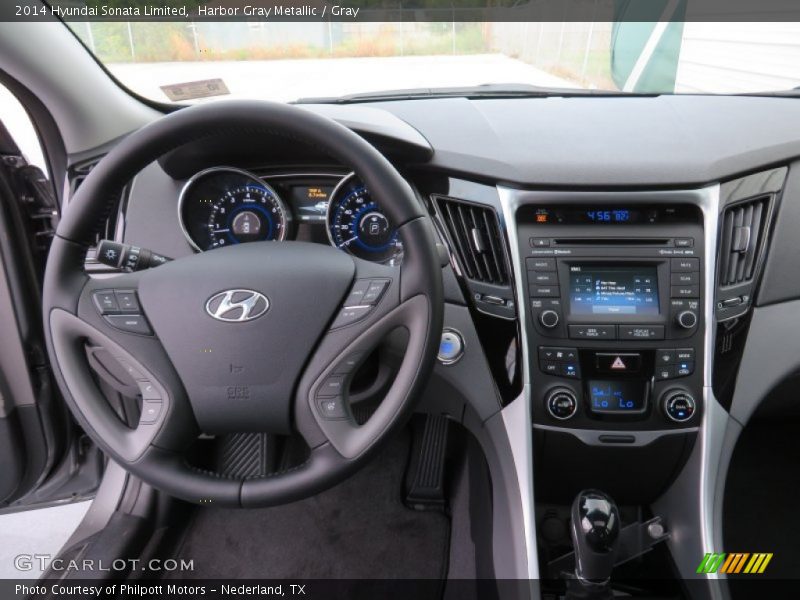 Harbor Gray Metallic / Gray 2014 Hyundai Sonata Limited