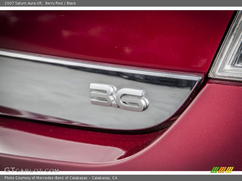 Berry Red / Black 2007 Saturn Aura XR