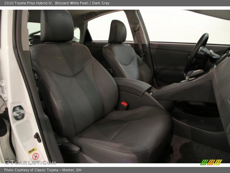 Blizzard White Pearl / Dark Gray 2010 Toyota Prius Hybrid IV
