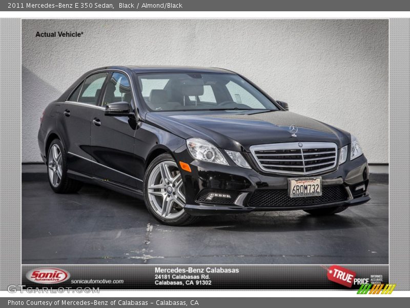 Black / Almond/Black 2011 Mercedes-Benz E 350 Sedan