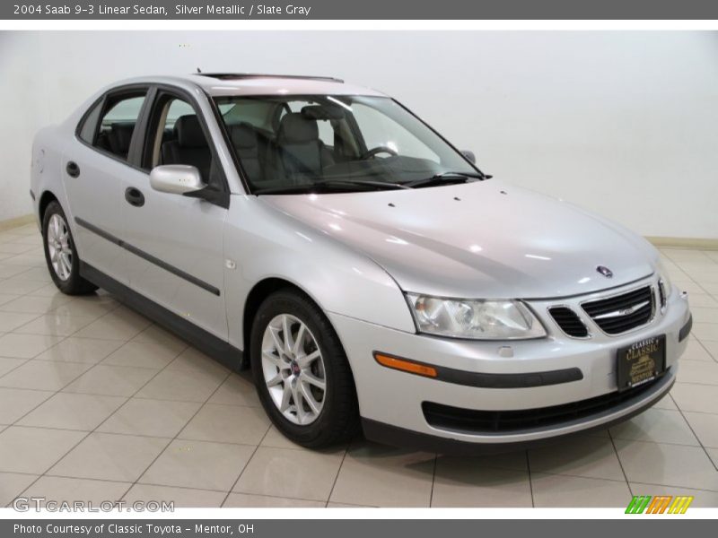 Silver Metallic / Slate Gray 2004 Saab 9-3 Linear Sedan