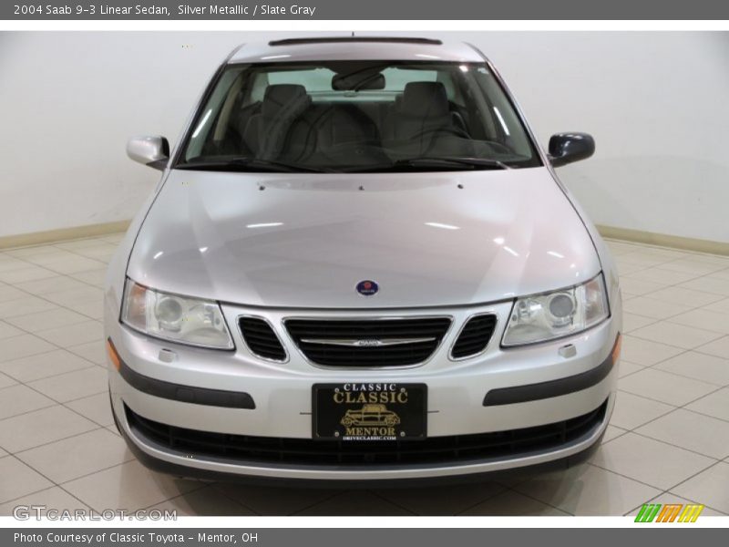 Silver Metallic / Slate Gray 2004 Saab 9-3 Linear Sedan