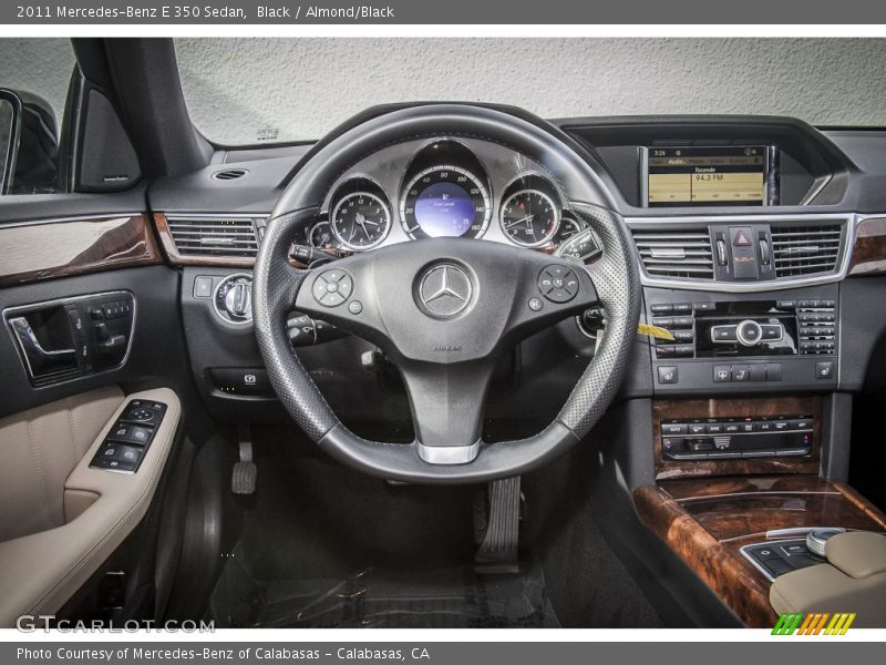 Black / Almond/Black 2011 Mercedes-Benz E 350 Sedan