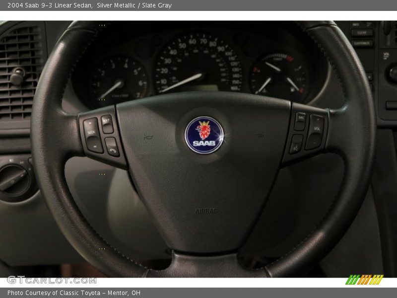 Silver Metallic / Slate Gray 2004 Saab 9-3 Linear Sedan