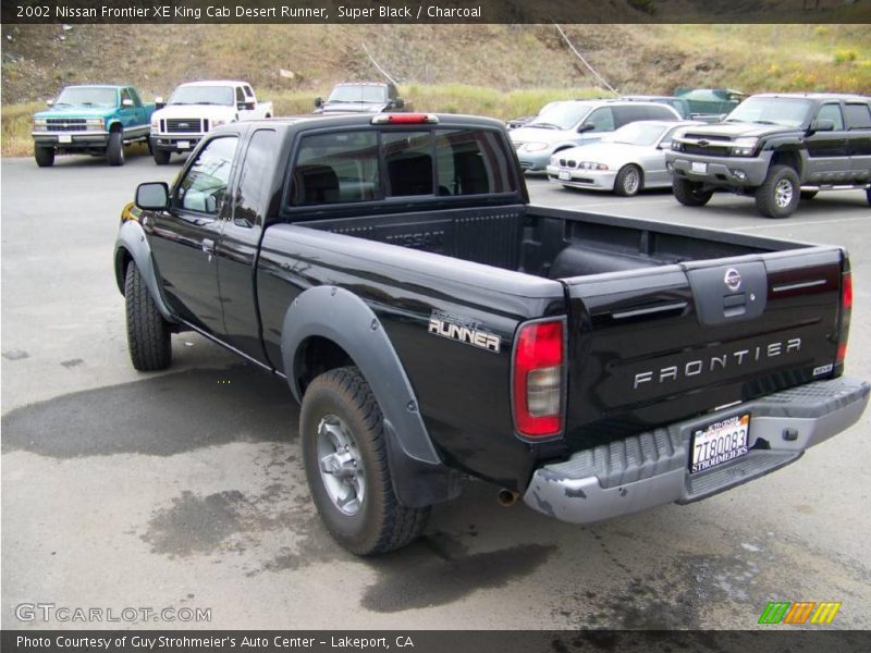 Super Black / Charcoal 2002 Nissan Frontier XE King Cab Desert Runner