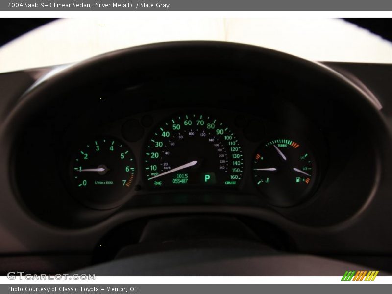 Silver Metallic / Slate Gray 2004 Saab 9-3 Linear Sedan