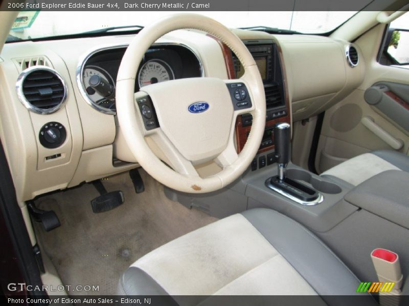 Dark Cherry Metallic / Camel 2006 Ford Explorer Eddie Bauer 4x4
