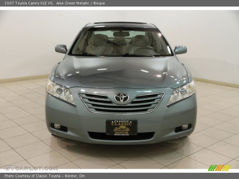 Aloe Green Metallic / Bisque 2007 Toyota Camry XLE V6