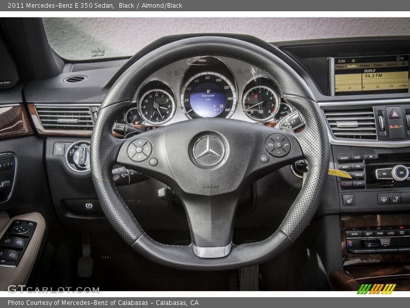 Black / Almond/Black 2011 Mercedes-Benz E 350 Sedan
