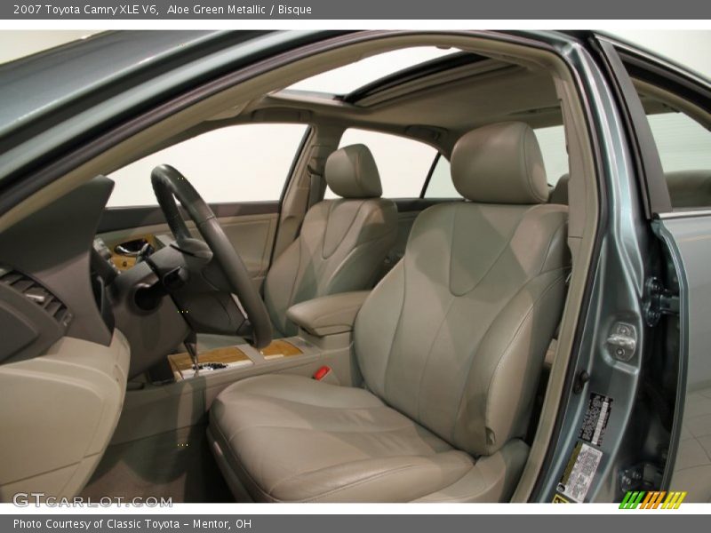 Aloe Green Metallic / Bisque 2007 Toyota Camry XLE V6