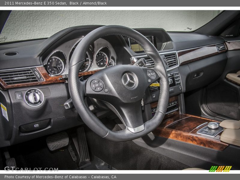 Black / Almond/Black 2011 Mercedes-Benz E 350 Sedan