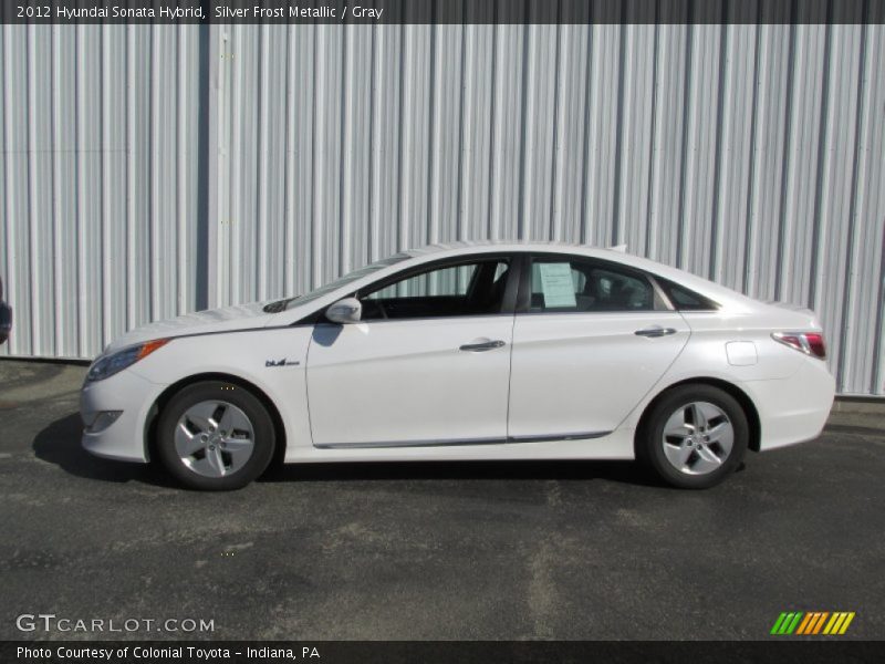 Silver Frost Metallic / Gray 2012 Hyundai Sonata Hybrid