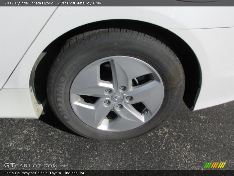 Silver Frost Metallic / Gray 2012 Hyundai Sonata Hybrid