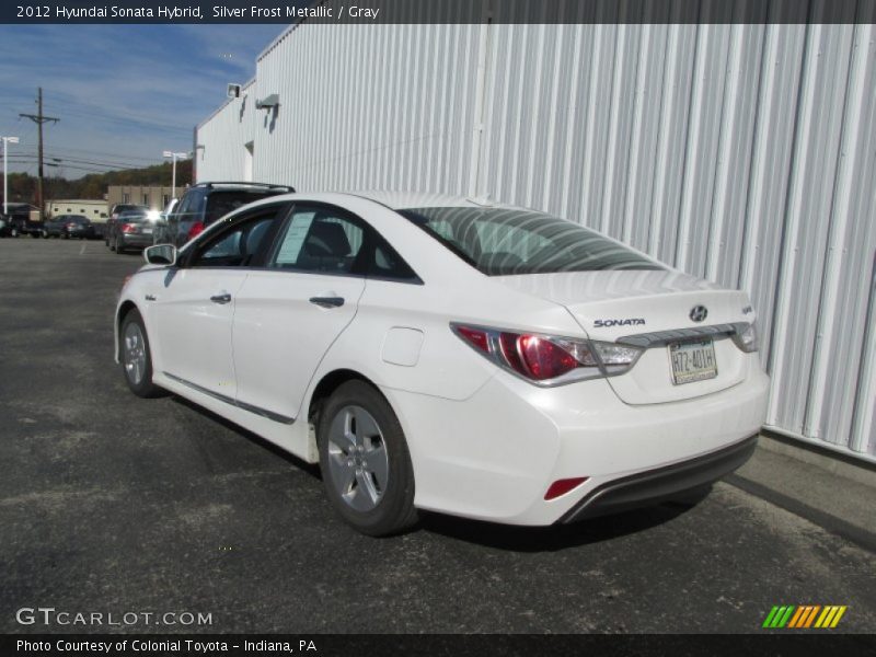 Silver Frost Metallic / Gray 2012 Hyundai Sonata Hybrid