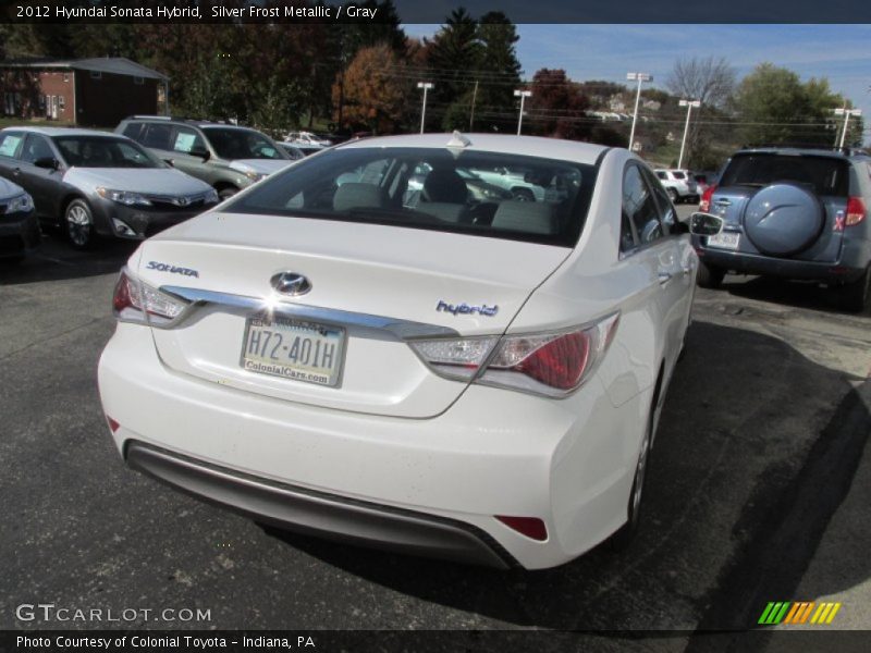 Silver Frost Metallic / Gray 2012 Hyundai Sonata Hybrid