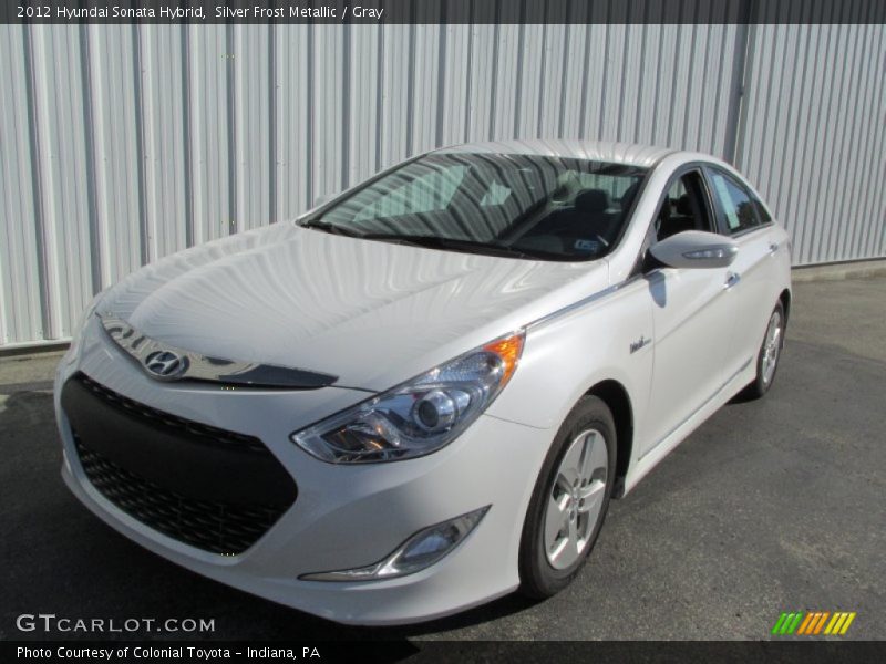 Silver Frost Metallic / Gray 2012 Hyundai Sonata Hybrid