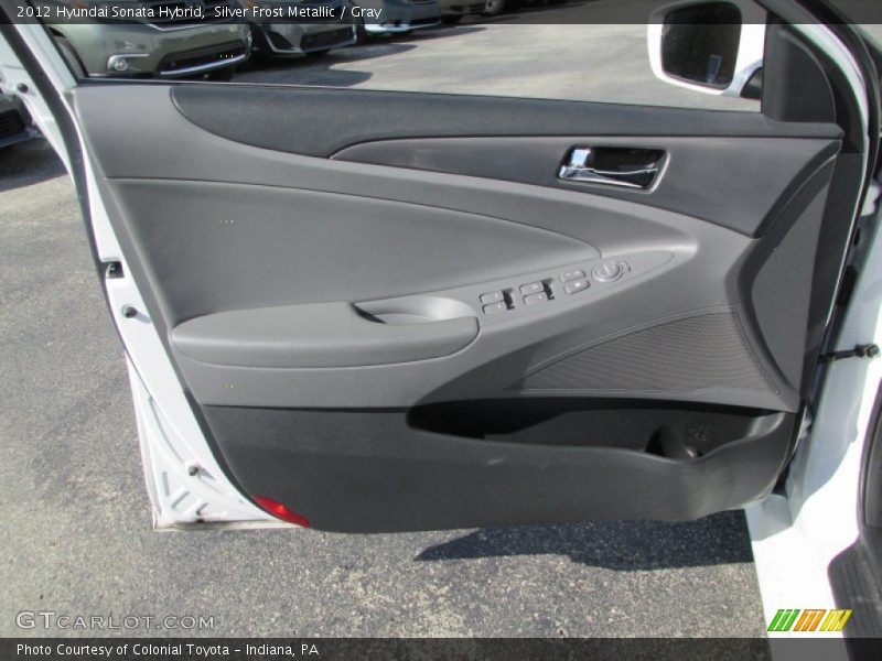 Silver Frost Metallic / Gray 2012 Hyundai Sonata Hybrid
