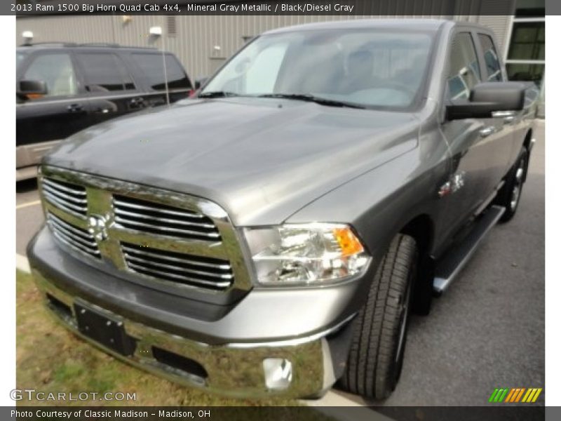 Mineral Gray Metallic / Black/Diesel Gray 2013 Ram 1500 Big Horn Quad Cab 4x4