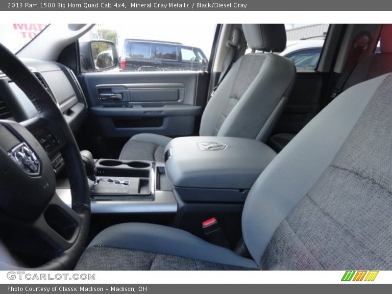Mineral Gray Metallic / Black/Diesel Gray 2013 Ram 1500 Big Horn Quad Cab 4x4