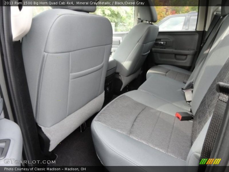 Mineral Gray Metallic / Black/Diesel Gray 2013 Ram 1500 Big Horn Quad Cab 4x4